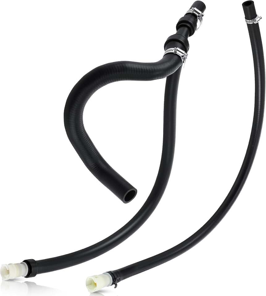 2Pcs HVAC Engine Heater Inlet & Lower Radiator Outlet Hose Pipe Assembly
