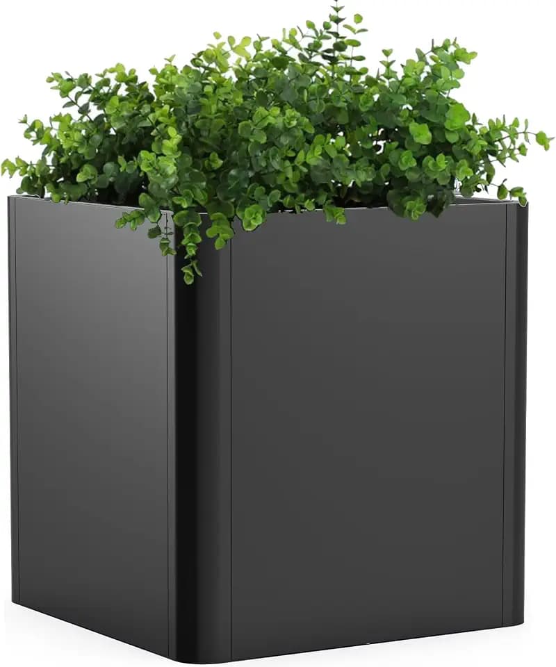 Large Square Outdoor Planters, 26 inch