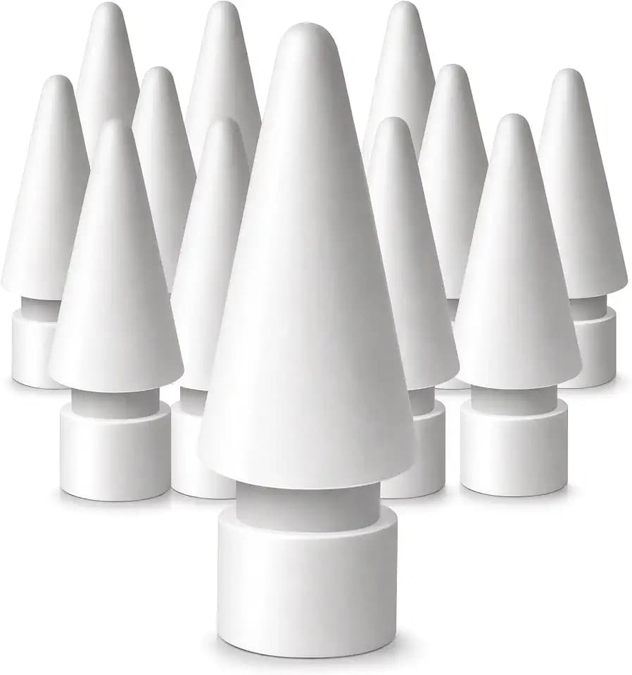 NXVX 12-Pack Replacement Tips for Apple Pencil, Original-Style White
