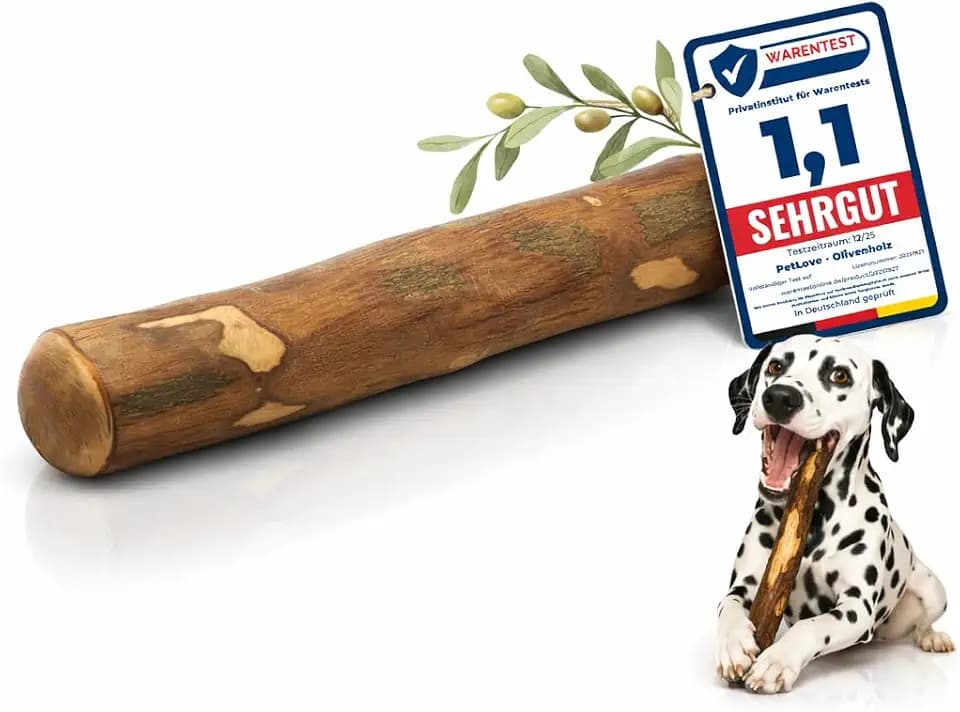 PetLove Kauholz für kleine Hunde aus Olivenholz, S (50-140g)