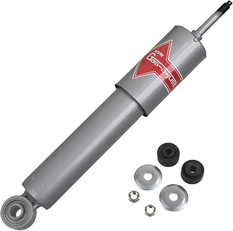 KYB KG5615 Gas-a-Just Gas Shock, silver, white