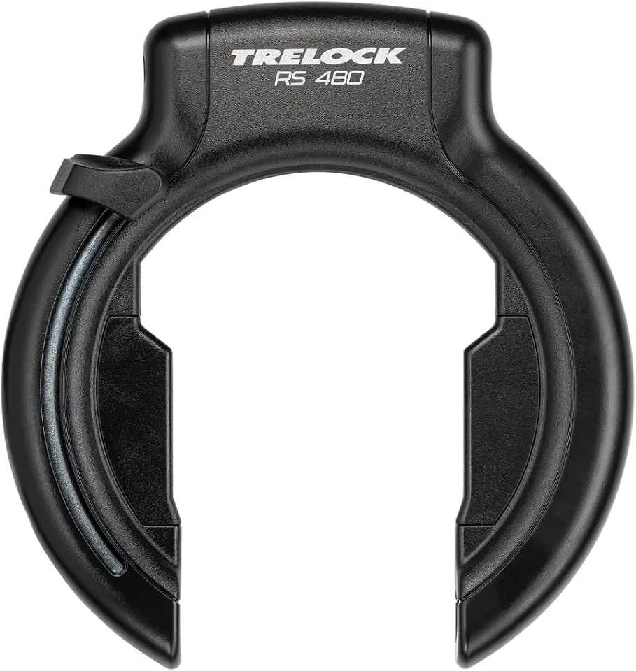 TRELOCK Rahmenschloss RS 480 AZ – Sicherheitslevel 13 – Einsteckkette Kompatibel – Geeignet für E-Bikes – Schlüssel ist abziehbar