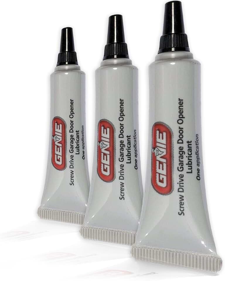 Genie Screw Drive Lube – Reduce Noise with Only Recommended Lubricant Garage Door Openers, 0.25 oz. Each (3 Pack) -GLU-R, 9.00in. x 7.00in. x 0.60in, Original Version