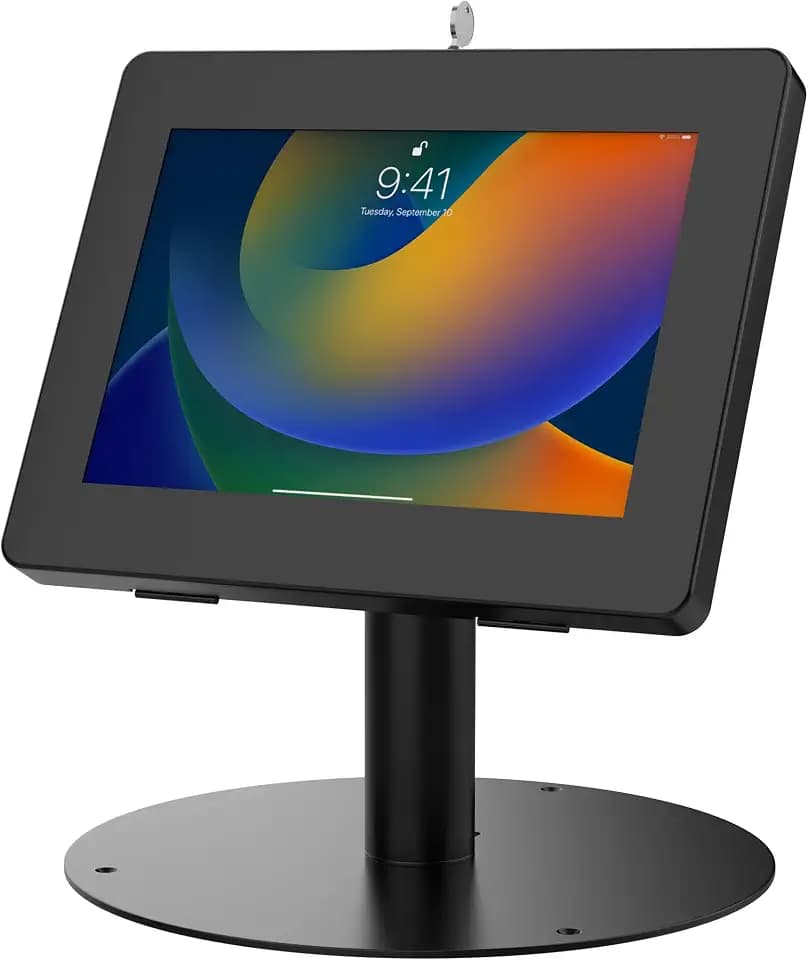 Premium Retail POS Stand – CTA Upscale Tablet Kiosk Stand with 360 Rotation & Locking – for iPad 11 (A16) - Pro 11-inch M4 - Air 11-inch M3- iPad 10th Gen - Galaxy Tab & More Tablets