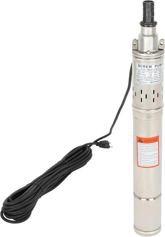 SCITOO Deep well screw pump 0.5HP 220V/60Hz Deep water pump