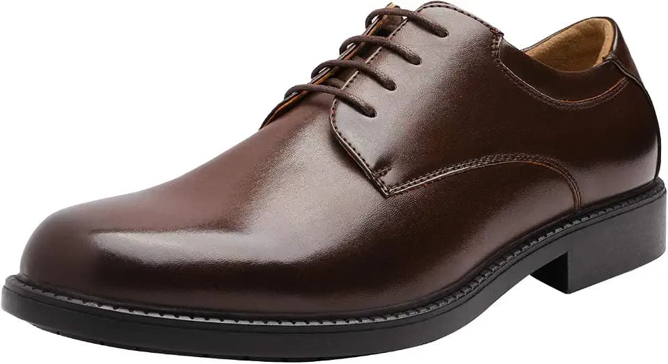 Bruno Marc Men's Business Shoes Derby Lace-Up Shoes Suit Shoes Leather with Oxford Lining