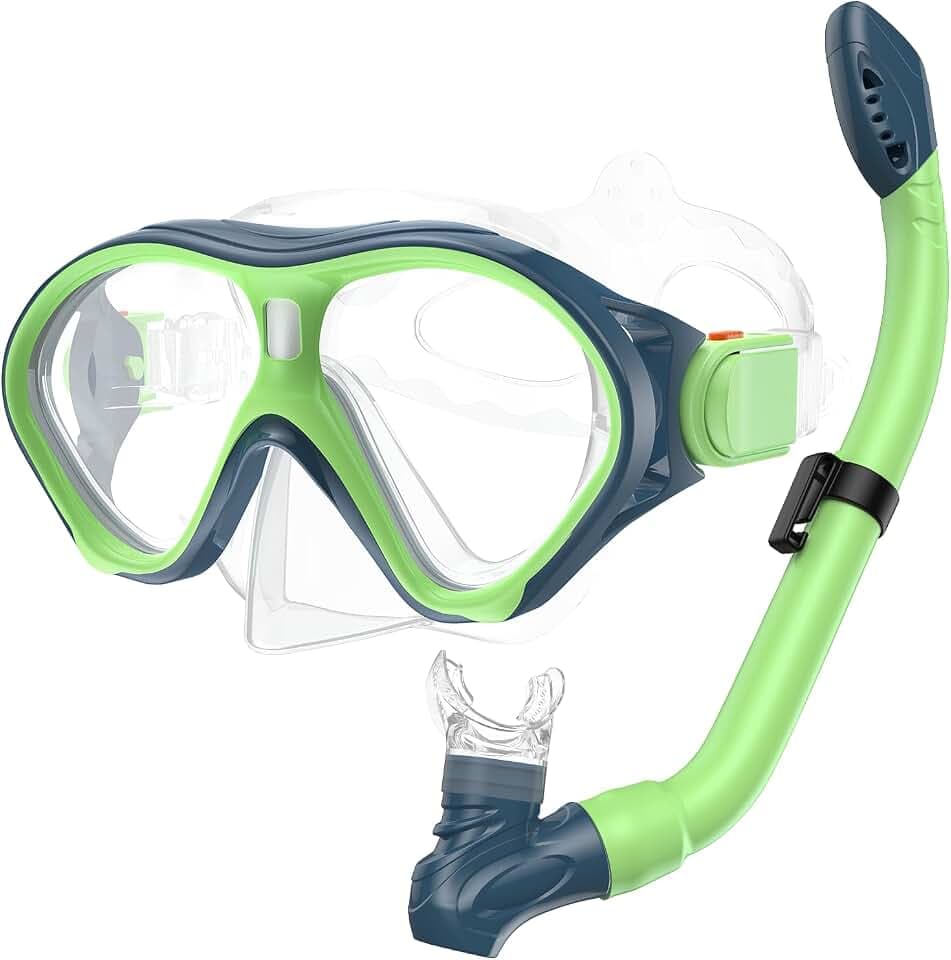 Gintenco Snorkeling Gear for Kids, Snorkel Mask Set for Boys Girls Youth