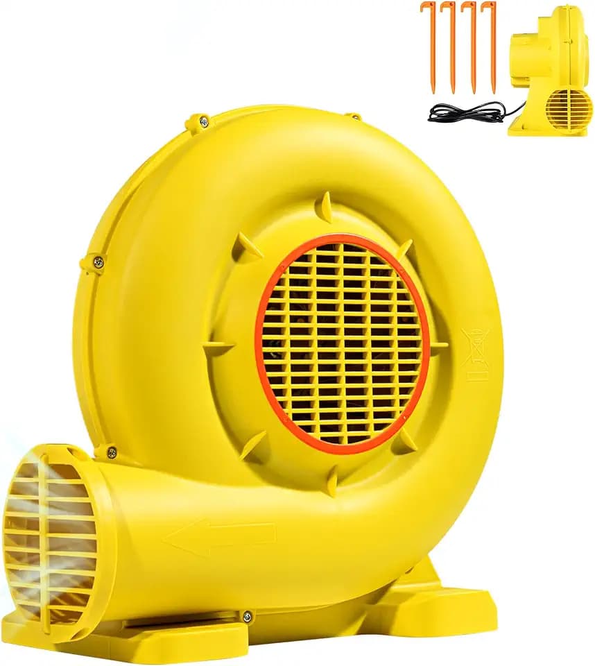 VEVOR Inflatable Blower, Electric Air Blower, Bounce House Blowing Pump, Commercial Corded Fan Pump for Castle Wate Slides Water Slide Bouncy Castle