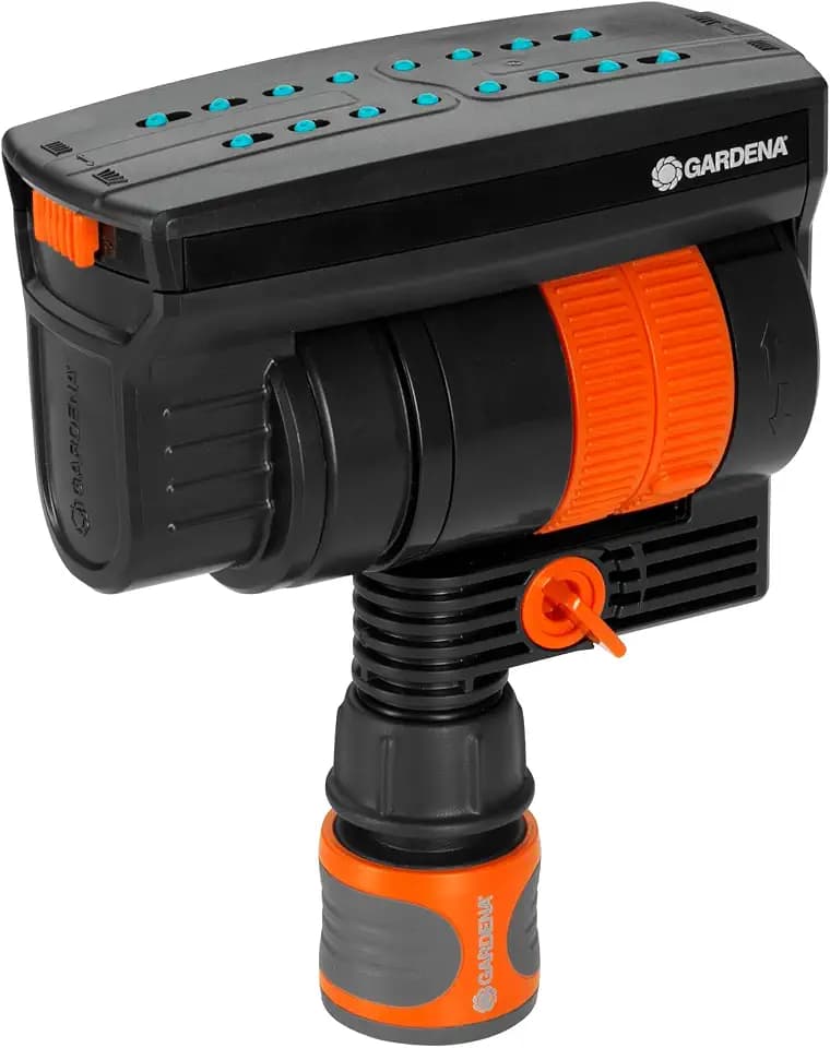 Gardena Sprinklersystem Pipeline Viereckregner: Zur Bewässerung von Flächen bis zu 216 m², Reichweite bis zu 18 m, Sprengbreite bis zu 12 m, Original Gardena Systemteil (08251-20)