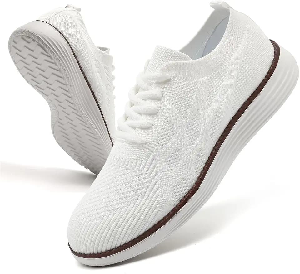 DLWKIPV Mens Slip On Sneakers Walking Tennis Shoes Running Gym Athletic Workout Non Slip Fashion Casual Lightweight Breathable Soft Sole Mesh