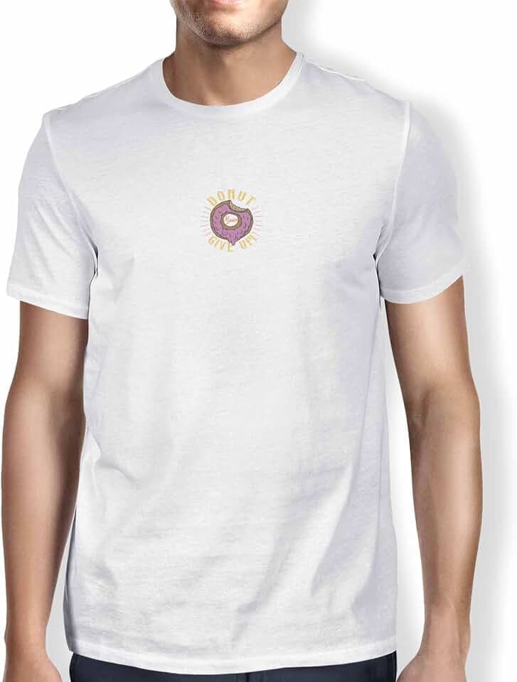 Green Fish, Basic Herren T-Shirt, 100% Baumwolle, Regular Fit, Digital Icon Printed, Größe: XL, Farbe: Weiß