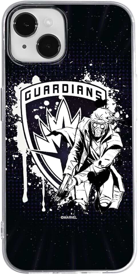 ERT GROUP Handyhülle für Apple iPhone 14 Plus Original und offiziell Lizenziertes Marvel Muster Star Lord 002 optimal an die Form des Handy angepasst, hülle aus TPU