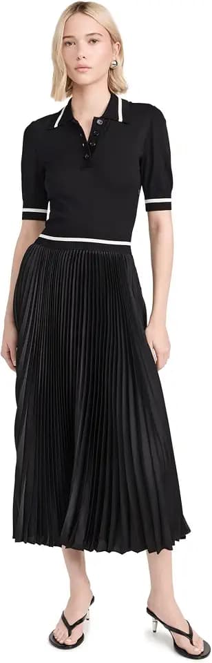 Shoshanna Women's Loren Pleated Knit Dress
