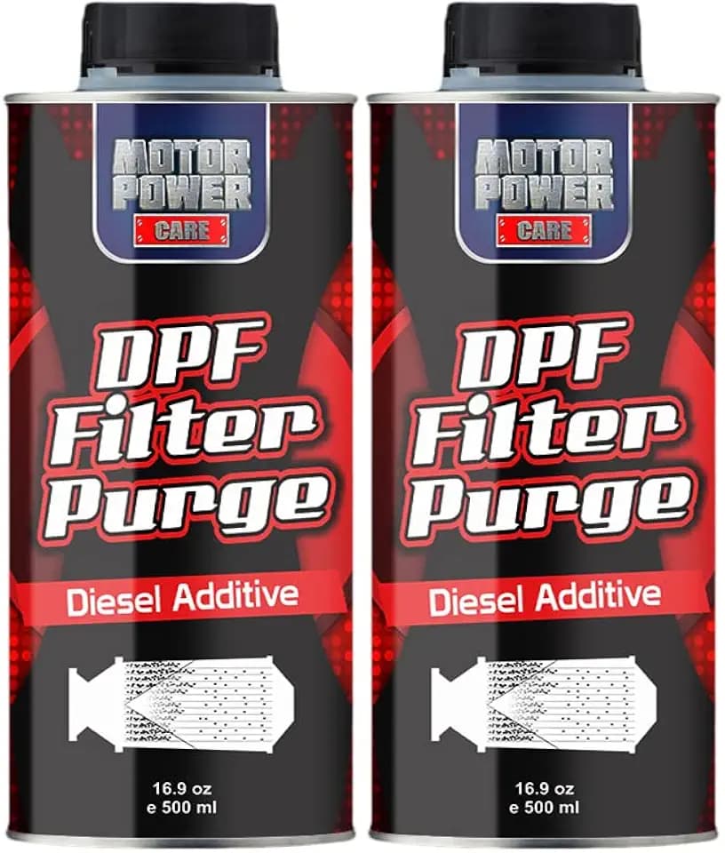 MotorPower Care DPF Filter Purge Additive 2-Pack — Diesel Particulate Filter Cleaner & Protector | Reduces Regen Cycles, Cleans Soot | for All Diesel Engines, 16.9 fl oz Each