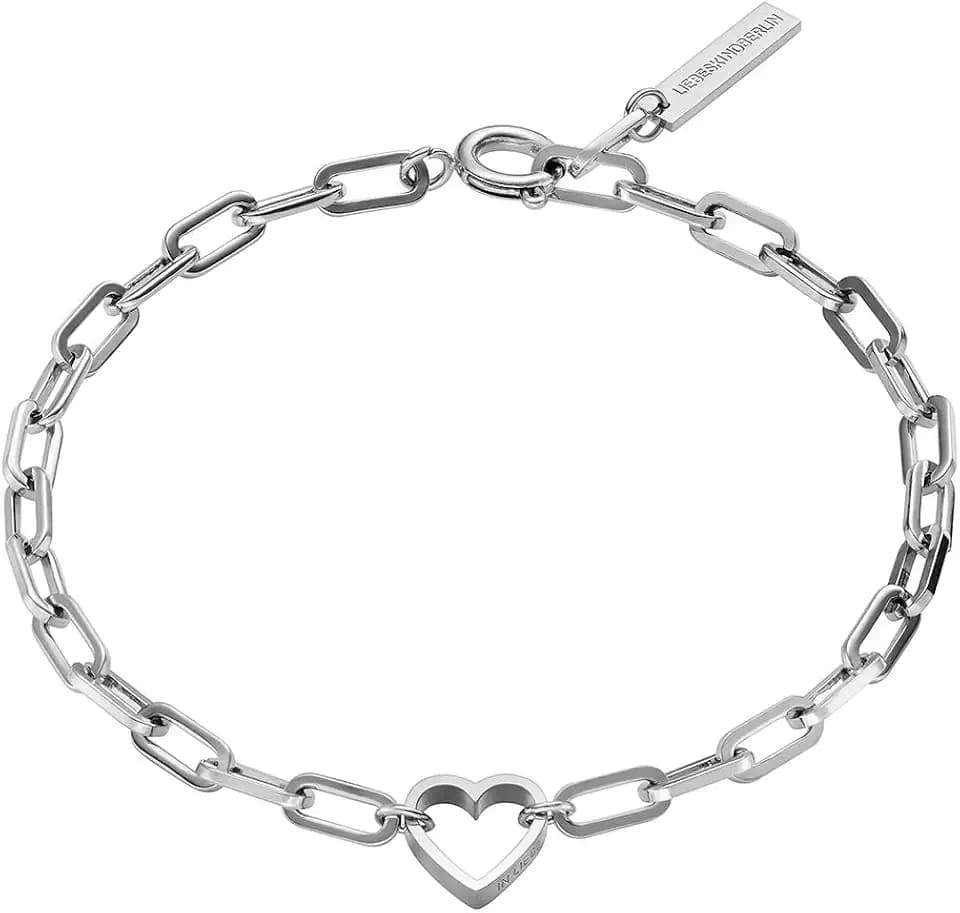 LIEBESKIND BERLIN Herz-Schmuck für Damen – Armbänder, Ketten und Ohrschmuck aus Edelstahl mit Herzmotiv– In verschiedenen Farben und Ausführungen – Romantische Geschenkidee