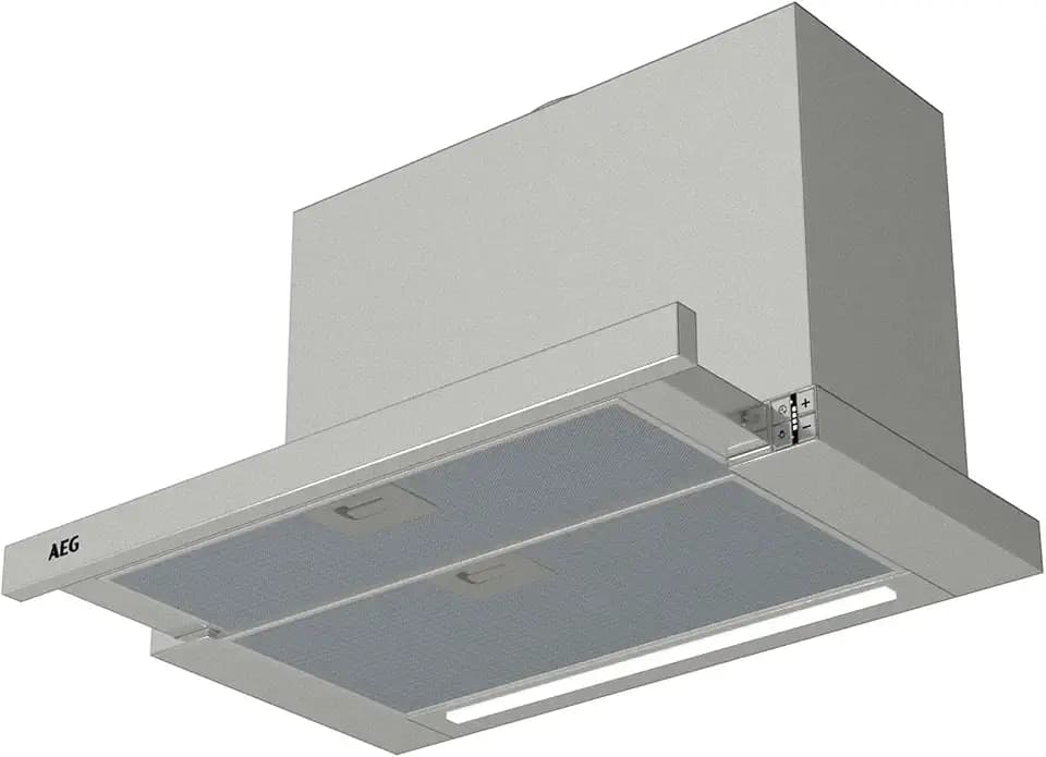 Dunstabzugshaube AEG DPE5660M Flachschirmhaube 60 cm Grau 660m³/h