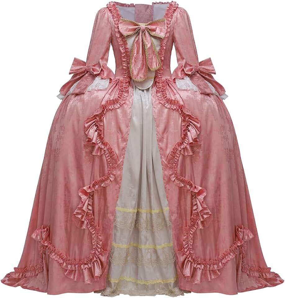 Court Rococo Baroque Marie Antoinette Ball Dresses 18th Century Georgian Era Costumes Dress Victorian Ball Gown