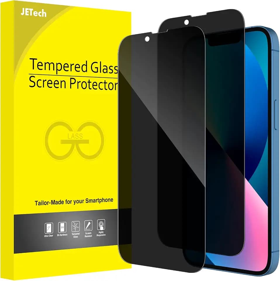 JETech Sichtschutz Schutzfolie für iPhone 13/13 Pro/17e, 2 Stück