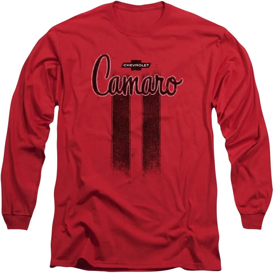 Chevrolet Camaro Stripes Unisex Adult Long-Sleeve T Shirt for Men and Women