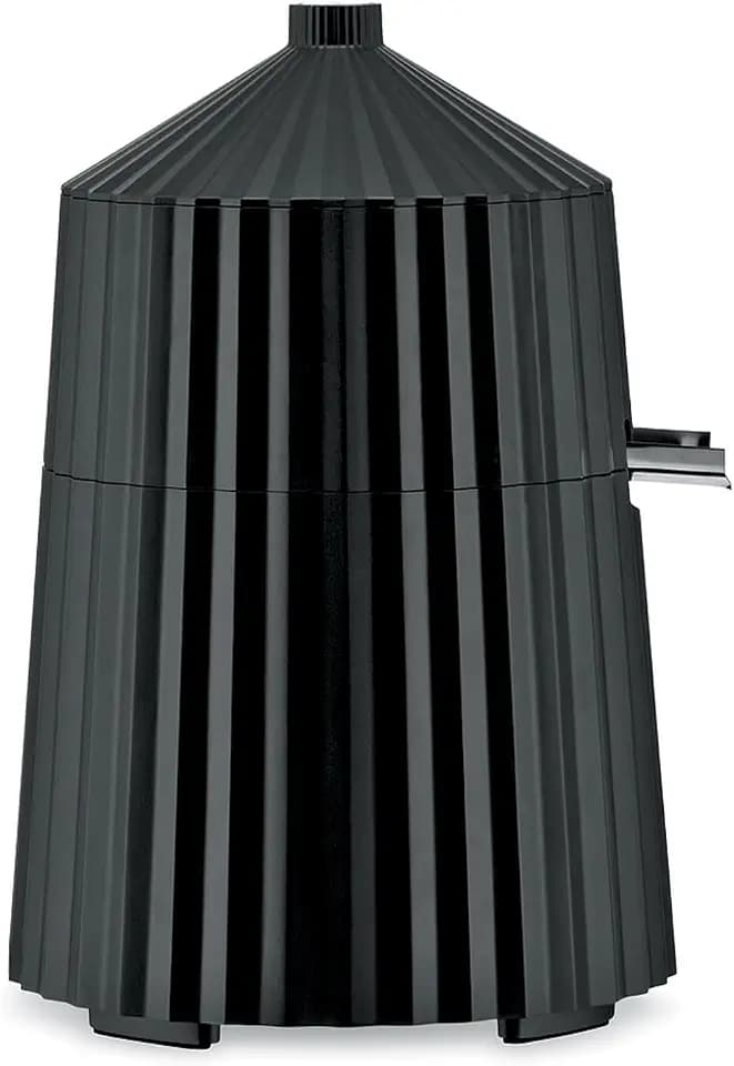 Alessi Plissé MDL07 B - Design Elektrische Zitruspresse, aus Thermoplastischem Harz, Europäischer Stecker 80 W, Schwarz