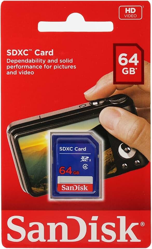 SanDisk SDSDB-064G-B35 64 GB SDXC Class 4 Memory Card - Blue (Label May Change)
