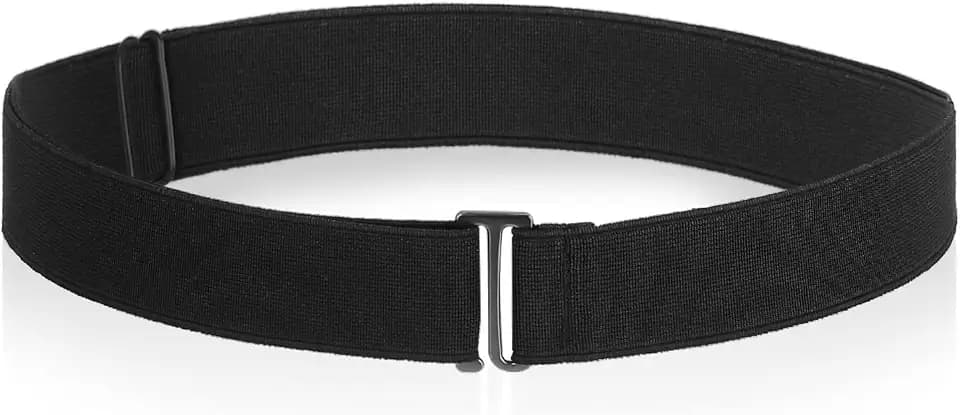 cobee Unsichtbarer Damengürtel, verstellbarer elastischer Gürtel mit flacher Schnalle, kein sichtbarer Taillengürtel für Jeans, Hosen, Kleider