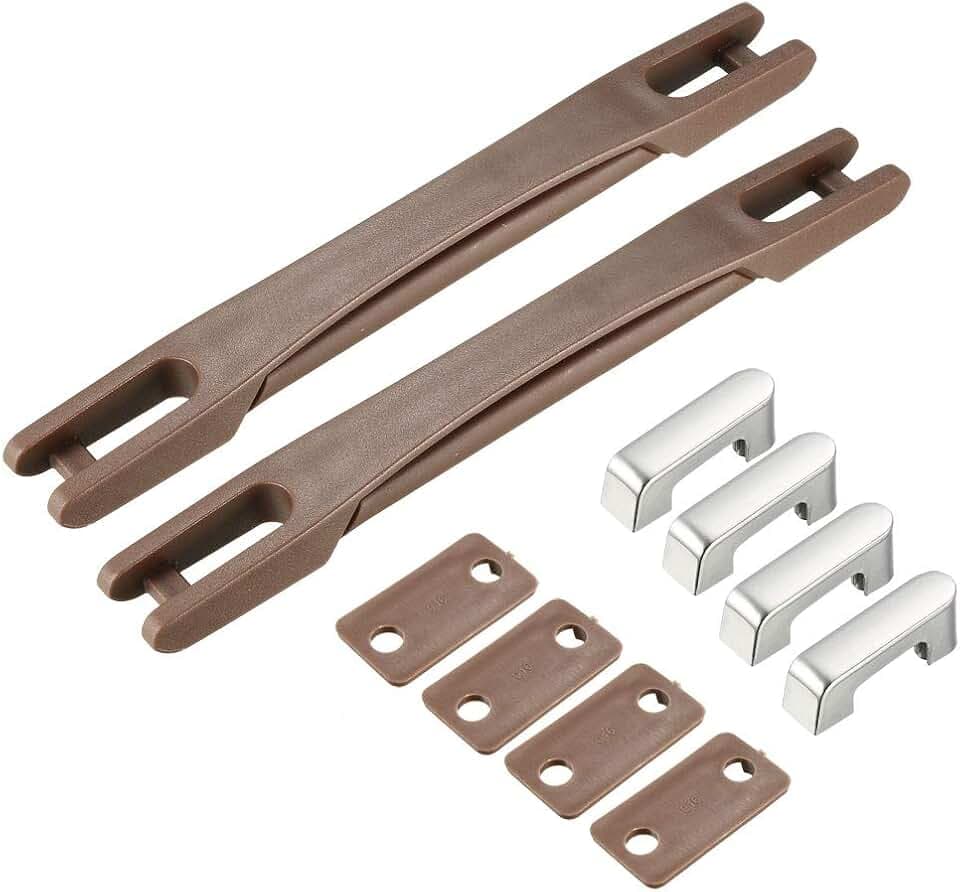 uxcell Luggage Handle, 220mm Long Strap Grip Replacement Brown 2Pcs