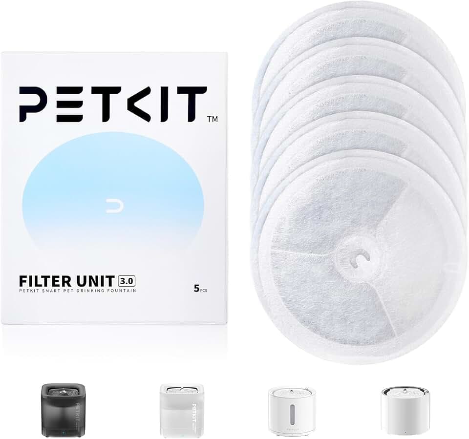PETKIT CYBERTAIL Eversweet Filter 3.0 5pcs für Katzen Hunde Trinkbrunnen & CYBERTAIL Wasserspender……