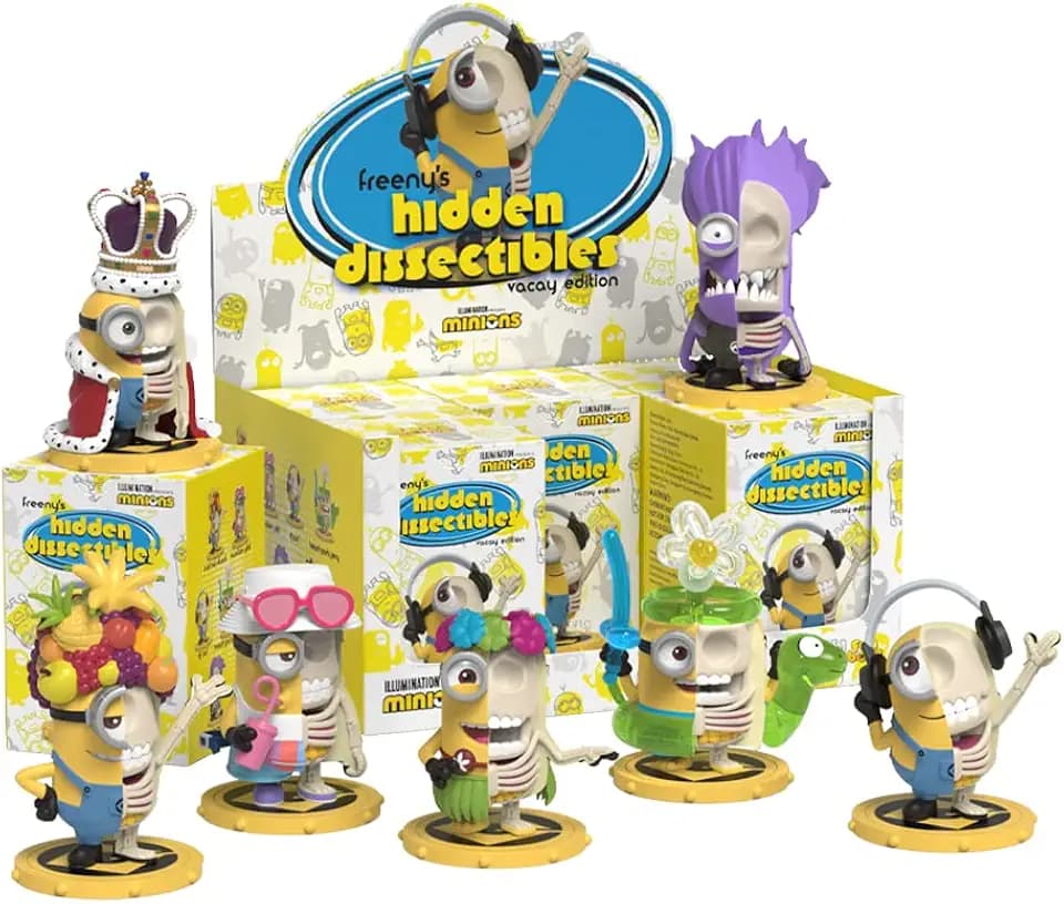 Mighty Jaxx Freeny's Hidden Dissectibles Minions Series 01 - Vacay Edition | Blind Box Collectible Figurines | One Pack - Contains One Random Figure