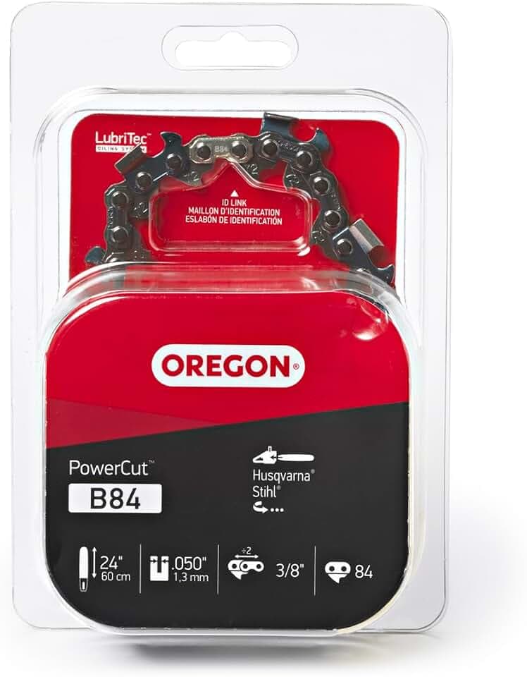 Oregon Chainsaw Chain for 24" Bar, 3/8" Pitch, .050" Gauge, 84 Drive Links