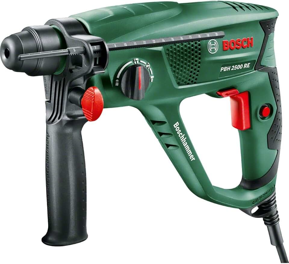 Bosch Schlagbohrmaschine PBH 2500 RE (600 W, SDS-Plus, Ø Bohrung in Beton: 22 mm, Koffer)