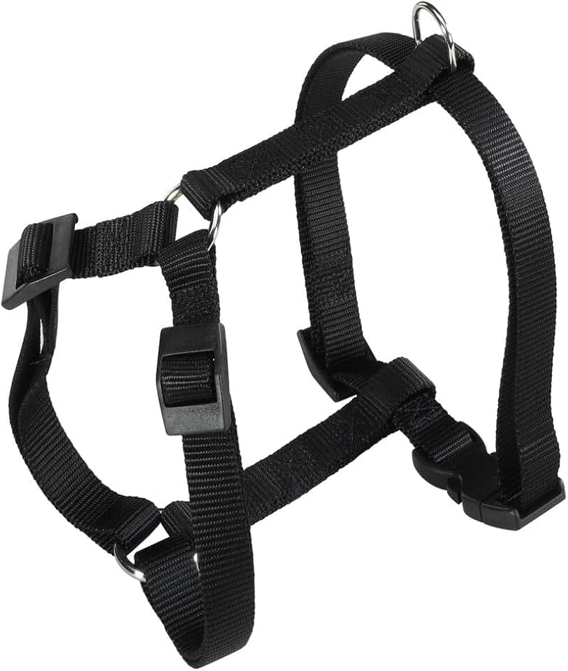 Ferplast Pettorina Cane Taglia Grande CHAMPION XL, Pettorina per Cani Regolabile in 3 Punti, Facile da Indossare, Torace 60-98 cm. Nero