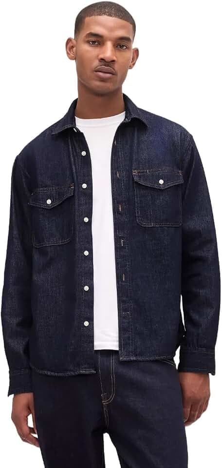 GAP Men's Denim Big Shirt
