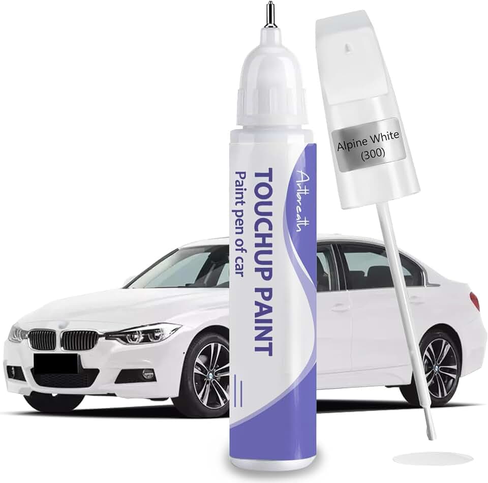 Alpine White 300 Touch Up Paint for BMW OEM Color Match Car Paint Pen