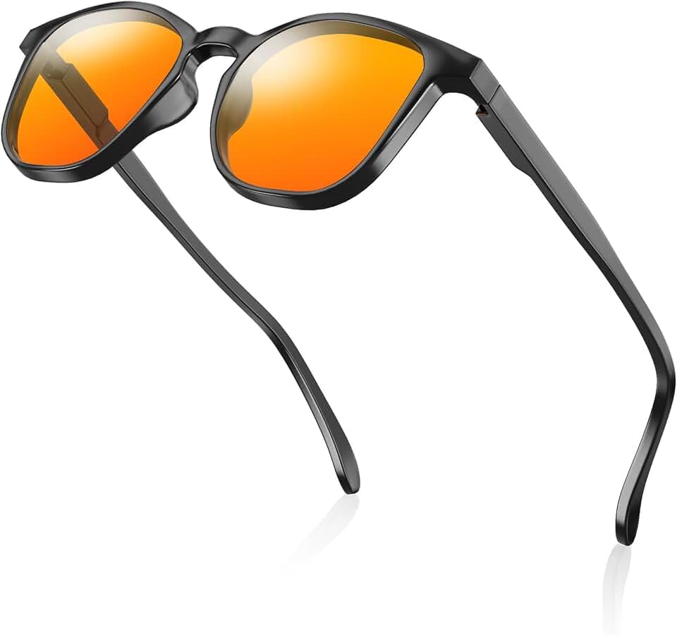 SURFOU Blaulichtfilter Brille Damen und Herren, Computerbrille Gaming Schutzbrille ohne Sehstärke, Anti-Müdigkeit, Bildschirmbrille, Blaufilter, Augenentspannung, Bildschirmarbeit