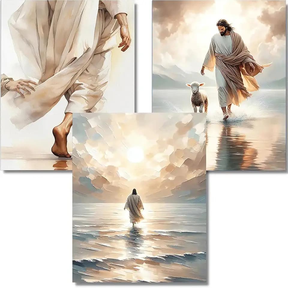 3pack Jesus Diamond Art Kits for Adult Diamond Painting Kit for Beginner