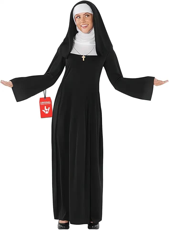 Fun Shack Nonnen Kostüm Damen, Gruseliges Halloween Kostüm Damen, S