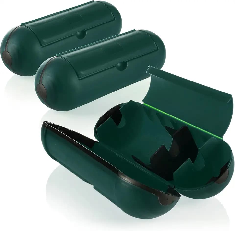 com-four® 3X Schutzdose für Steckverbindung, Schutzbox für den Außen