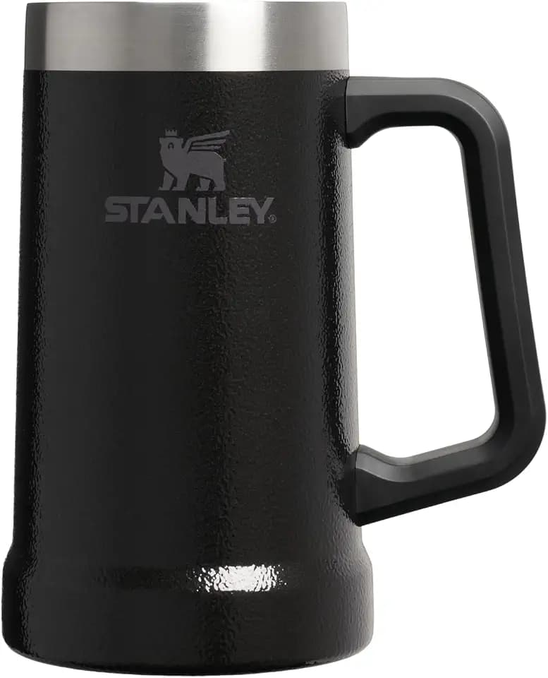 STANLEY Stay-Chill Beer Stein, 24 oz, Hammertone Black