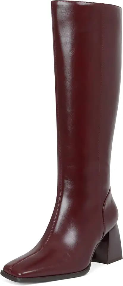 Kalstage Wide Calf Knee High Boots Women Tall Long Gogo Boots