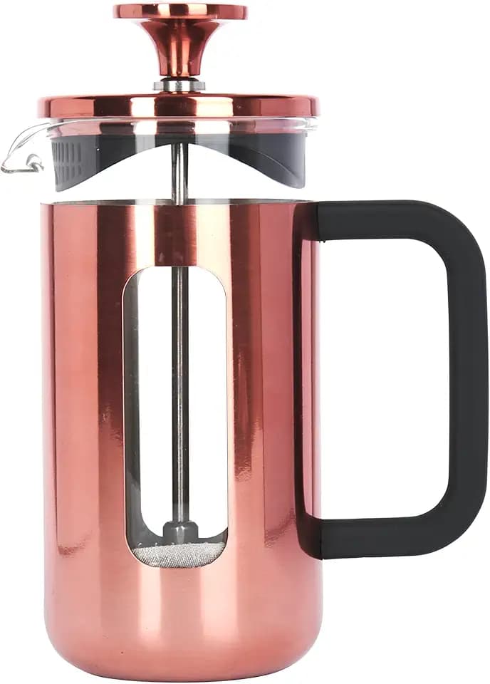 La Cafetière Pisa Kaffeebereiter aus Edelstahl, für 3 Tassen, Kupfer, in Geschenkverpackung