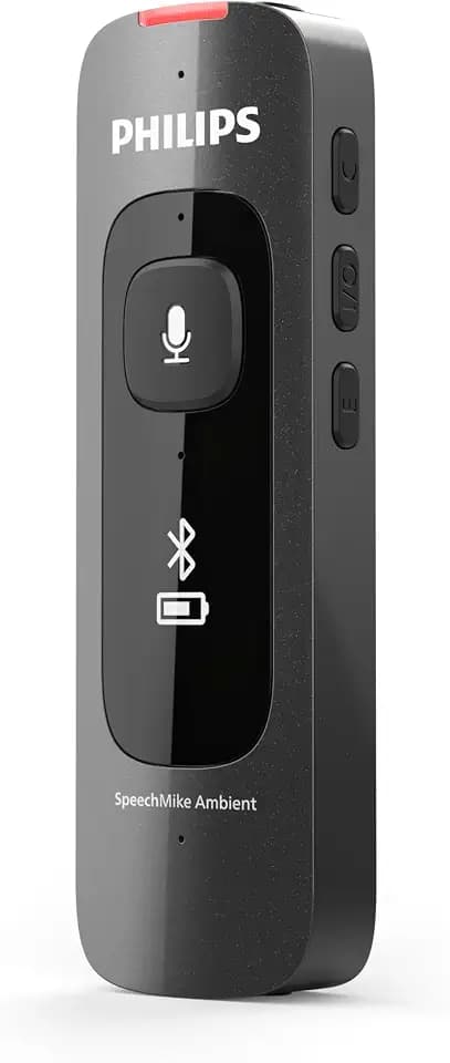 Philips SpeechMike Ambient Wearable AI Dictation Microphone PSM5020, Optimized for Speech Recognition and Ambient Recording