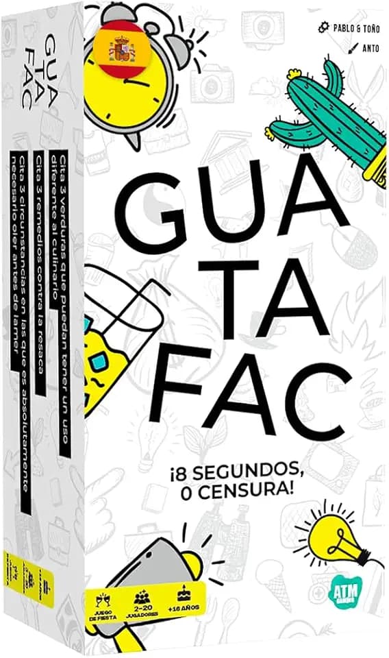 Guatafac Brettspiele für Erwachsene, Partys und Vorherigkeiten, ab 16