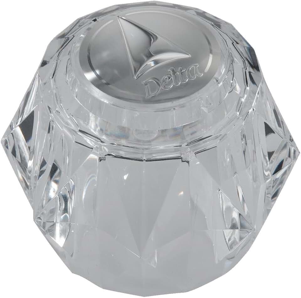 Delta Faucet RP2392 Single Clear Knob Handle Kit with Button, Other Finishes
