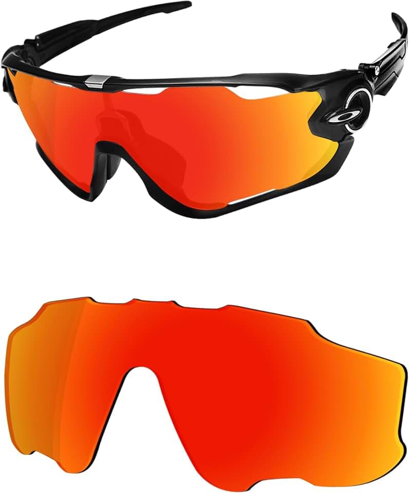 OSharp Replacement Lenses for Oakley Jawbreaker OO9290 Sunglasses - UV Protection & Perfectly Fit