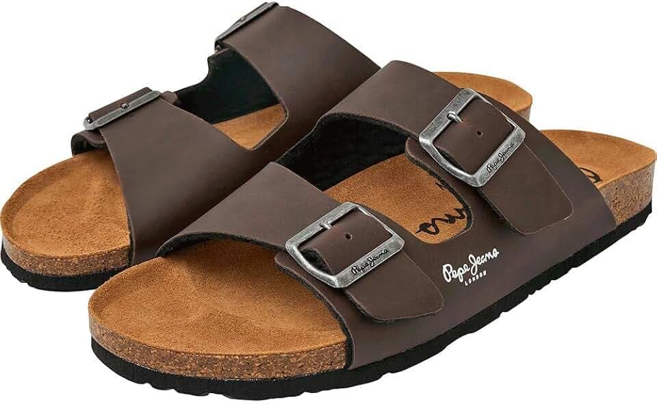 Pepe Jeans Bio Leder Sandalen grün