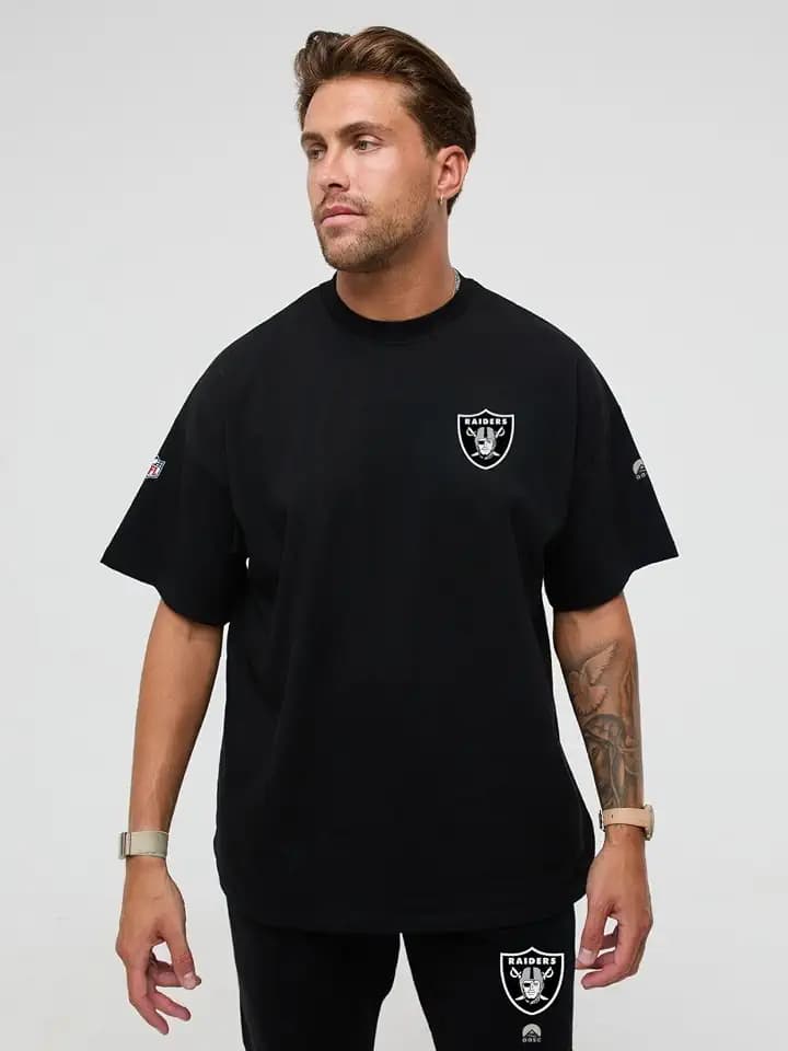OOSC Herren Las Vegas Raiders T-Shirt T-Shirt (1er Pack)