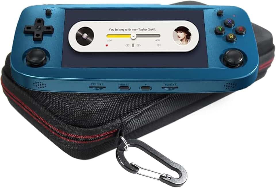 Maoershan Travel Carrying Case for Dosnura RG503 Handheld Game Console Support 5G WiFi 4.2 Bluetooth RK3566 64BIT 64G TF Card 4193 Classic Games(Case Only)