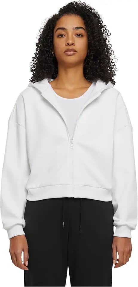 Urban Classics Damen Ladies Cozy Short Zip Hoody