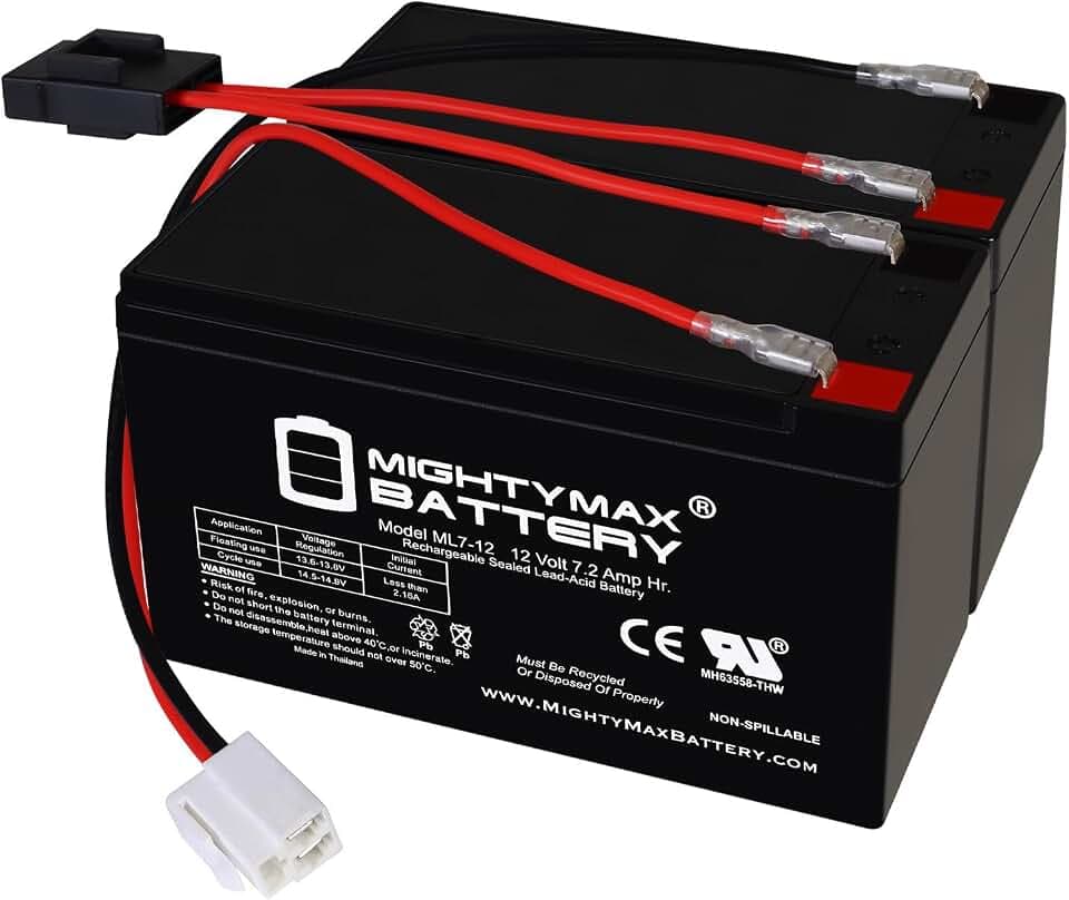 Mighty Max Battery 12V 7Ah SLA Replacement Battery Compatible With Razor MX350 DirtRocket